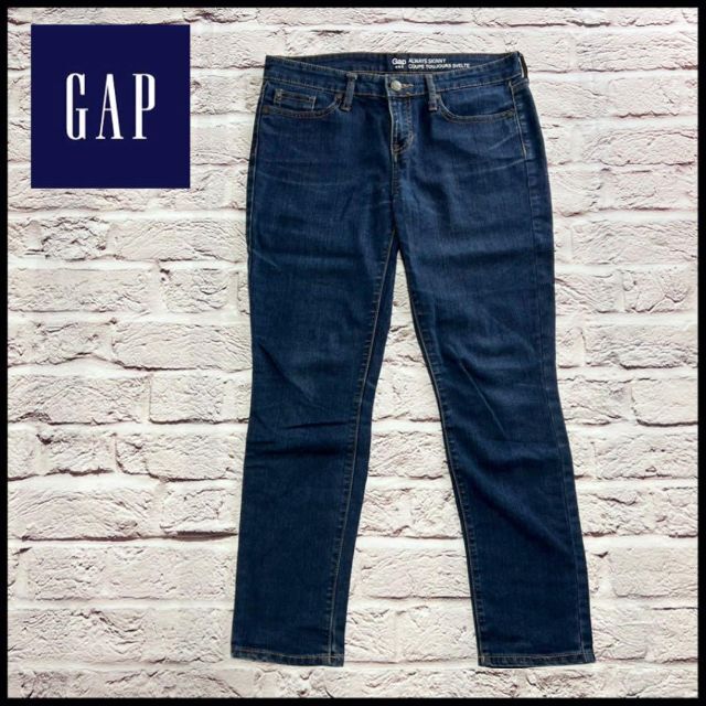 GAP(ギャップ)のGAP　ギャップ　ジーンズ　ジーパン　デニム　ワイド　ダメージ　ストレート レディースのパンツ(デニム/ジーンズ)の商品写真