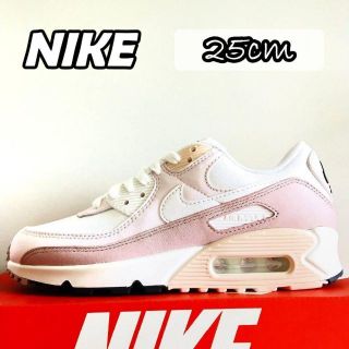 NIKE - 【完売品】ナイキ エアマックス90 白 ホワイト ピンク 25cm Y