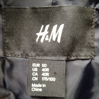 完売 希少 H&M レア ナポレオンジャケット デザイン サイズ50 XL