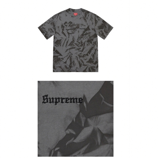 Supreme Creases S/S Top Grey XL - Tシャツ/カットソー(半袖/袖なし)