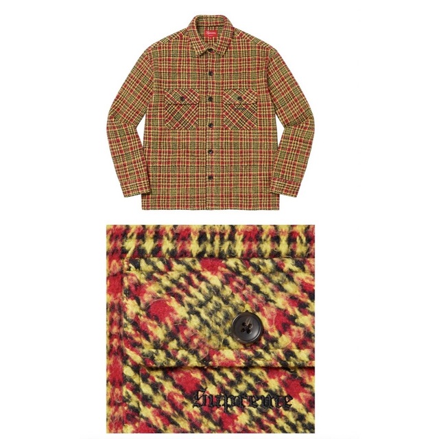 Supreme Heavy Flannel Shirt Gold 1