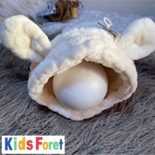 キッズフォーレ(KIDS FORET)のW❤︎ロバさん♥ふわふわモコモコ帽子♥44cm‪‪❤︎‬ Kids Foret(帽子)