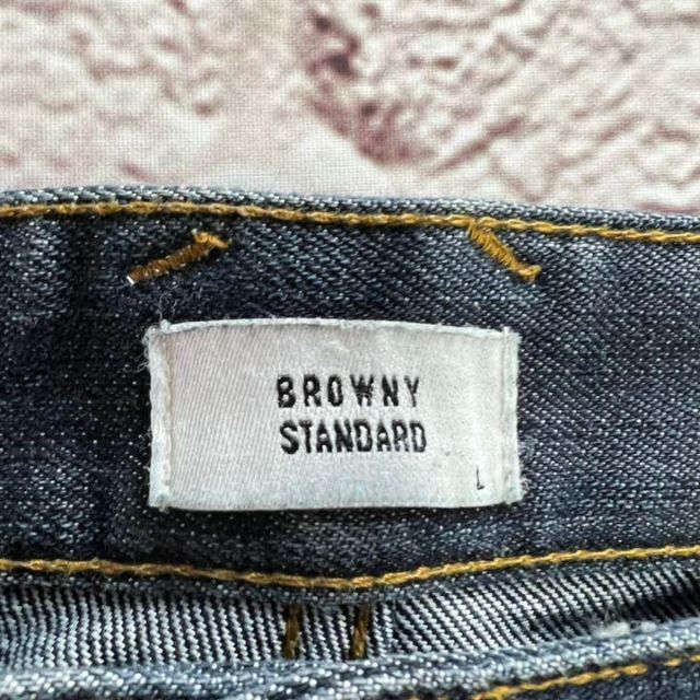 Brownie(ブラウニー)のBROWNY STANDARD　デニム　ジーパン　ジーンズ　ストレート【L】 レディースのパンツ(デニム/ジーンズ)の商品写真
