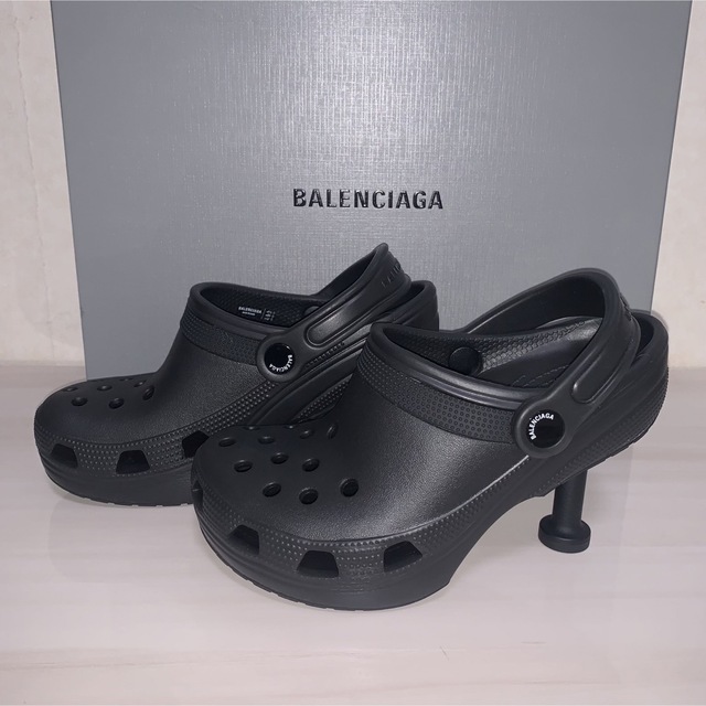 BALENCIAGA RUBBER CROCSハイヒール/パンプス