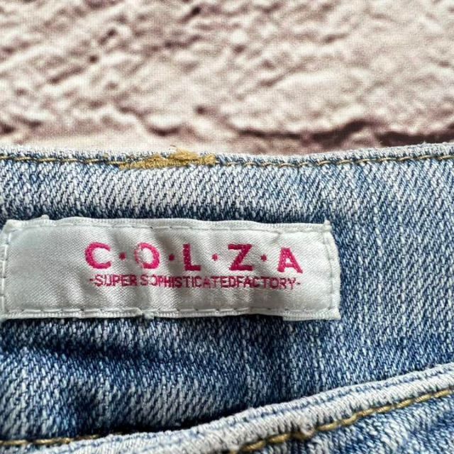 COLZA(コルザ)のCOLZA　コルザ　ジーンズ　ジーパン　デニム　ストレート　ダメージ【SS】 レディースのパンツ(デニム/ジーンズ)の商品写真