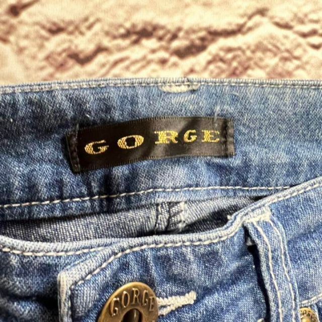 GORGE(ゴージ)のGORGE　デニム　ジーンズ　ジーパン　ストレッチ　ダメージ【M】 レディースのパンツ(デニム/ジーンズ)の商品写真