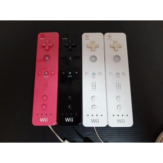 【動作OK】wiiリモコン　４個　黒白ピンク　早い者勝ち　no01169(その他)