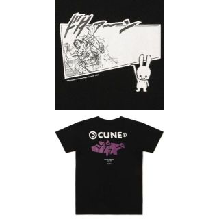 キューン(CUNE)の新品 cune キューン うさぎ 北斗の拳 ドダァーン 作画 Tシャツ L(Tシャツ/カットソー(半袖/袖なし))