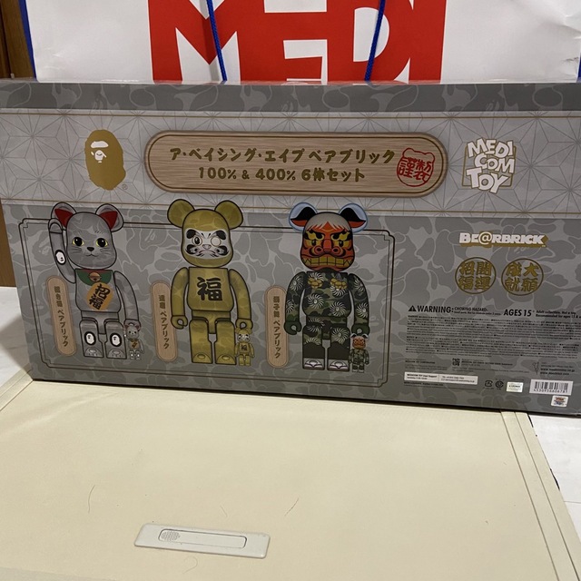 BE@RBRICK BAPE 1000% 招き猫 金メッキ 達磨 銀メッキ(BE BE@RBRICK BAPE 1000% 招き猫 金メッキ 達磨 銀メッキ(BE
