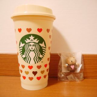 スターバックス(Starbucks)のスターバックス　バレンタイン2023 リユーザブルカップ　ベアリスタ(容器)