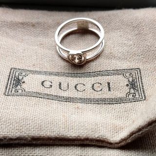 グッチ(Gucci)のインターロッキングG スリム オープン バンド(リング(指輪))