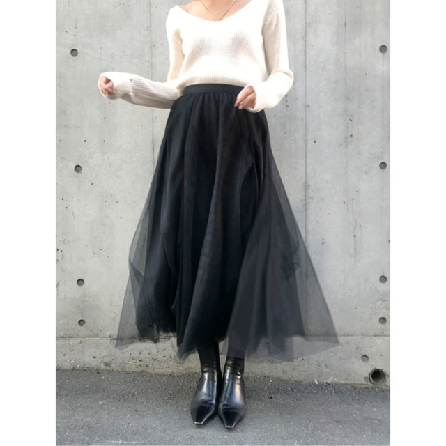 ACYM(アシーム)のAiry tulle volume スカート レディースのスカート(ロングスカート)の商品写真