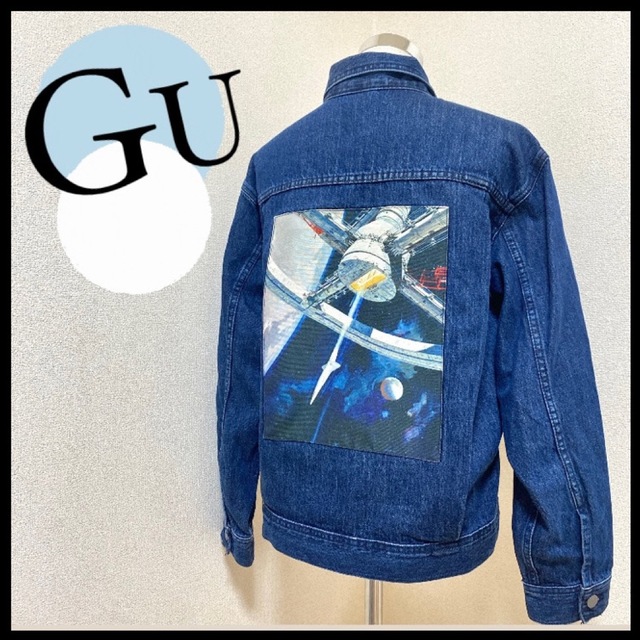 GU(ジーユー)のGU ジーユー S デニムジャケット 2001年宇宙の旅 アウター メンズのジャケット/アウター(Gジャン/デニムジャケット)の商品写真