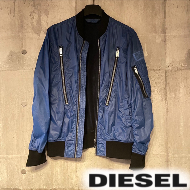 DIESEL ジャケット ブルー 青　スカジャン | フリマアプリ ラクマ