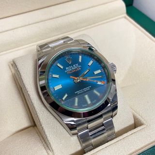 ロレックス(ROLEX)の②【街の時計屋さん様専用】ミルガウス　116400GV　Zブルー文字盤(腕時計(アナログ))