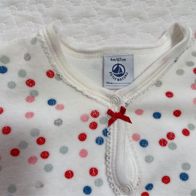 PETIT BATEAU(プチバトー)のプチバトー　カバーオール　ロンパース  キッズ/ベビー/マタニティのベビー服(~85cm)(カバーオール)の商品写真