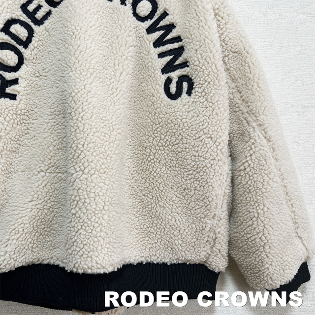 【RODEO CROWNS】バックビックロゴ ボンバーボアジャケット 6