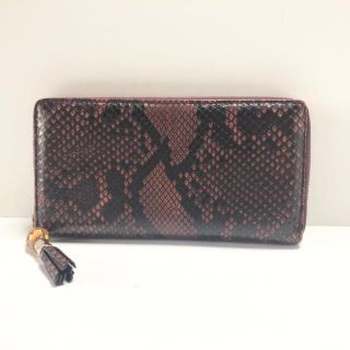 グッチ(GUCCI)のグッチ 長財布 バンブー 224253 ボルドー(財布)