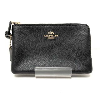 コーチ(COACH)のコーチ リストレット美品  F87590 黒(ポーチ)