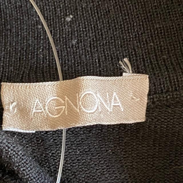 Agnona(アニオナ)のアニオナ 長袖セーター サイズ50 メンズ 黒 メンズのトップス(ニット/セーター)の商品写真