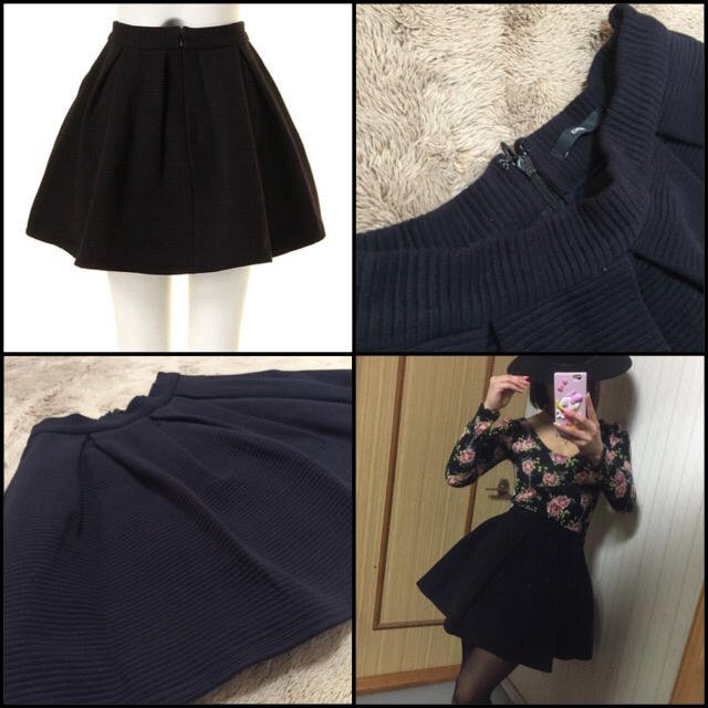 EMODA(エモダ)のEMODA❤️ボリュームフレアスカート✨可愛い♪S レディースのスカート(ミニスカート)の商品写真