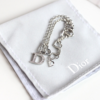 クリスチャンディオール(Christian Dior)のクリスチャンディオール Dロゴハートブレスレット(ブレスレット/バングル)