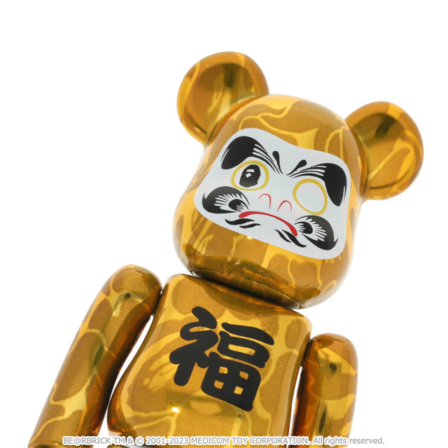 BE@RBRICK(ベアブリック)のすぐに発送可能　BE@RBRICK BAPE®︎ 達磨金メッキ　1000% エンタメ/ホビーのフィギュア(その他)の商品写真