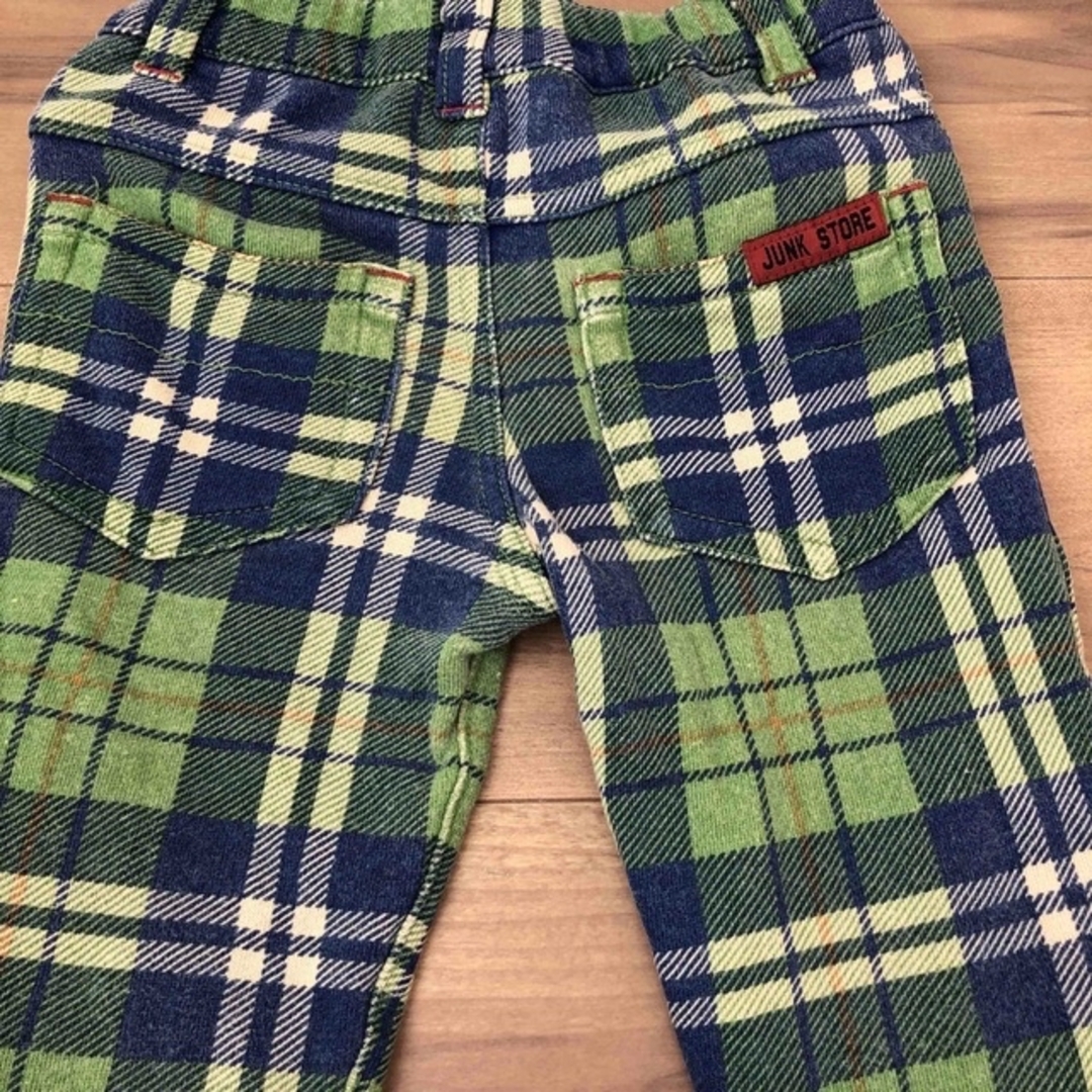 JUNK STORE(ジャンクストアー)のチェックパンツ キッズ/ベビー/マタニティのキッズ服男の子用(90cm~)(パンツ/スパッツ)の商品写真