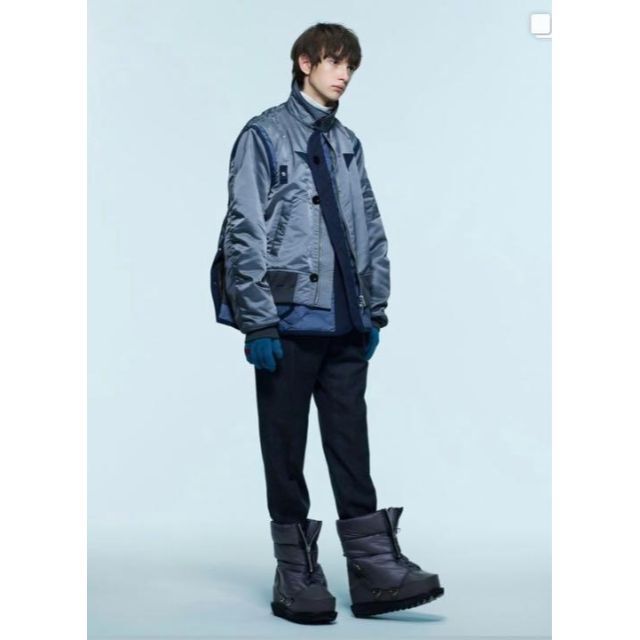 sacai - サイズ 2 SACAI 22AW Nylon Twill Mix Blousonの通販 by sacai - サイズ 2 SACAI 22AW Nylon Twill Mix Blousonの通販 by