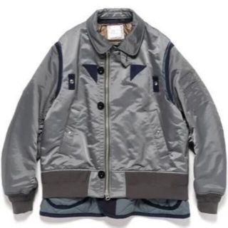 サカイ(sacai)のサイズ 2　SACAI 22AW Nylon Twill Mix Blouson(ミリタリージャケット)