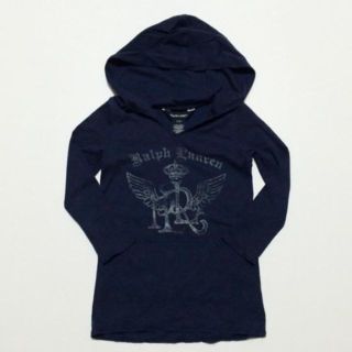 ポロラルフローレン(POLO RALPH LAUREN)のラルフローレンキッズ ワンピースロングTシャツ 送料無料 95cm (25)(ワンピース)