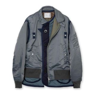 sacai - サイズ 1 SACAI 22AW Nylon Twill Mix Blousonの通販 by