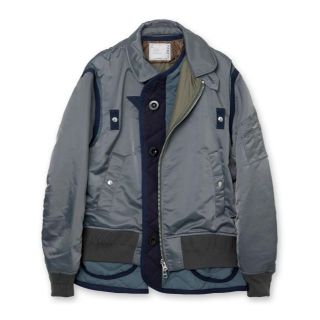 sacai 22AW Nylon Twill Mix Blouson サイズ1