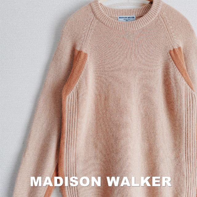 【MADISON WALKER】マディソンウォーカー カシミヤ100% ニット メンズのトップス(ニット/セーター)の商品写真