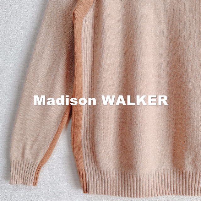 【MADISON WALKER】マディソンウォーカー カシミヤ100% ニット メンズのトップス(ニット/セーター)の商品写真