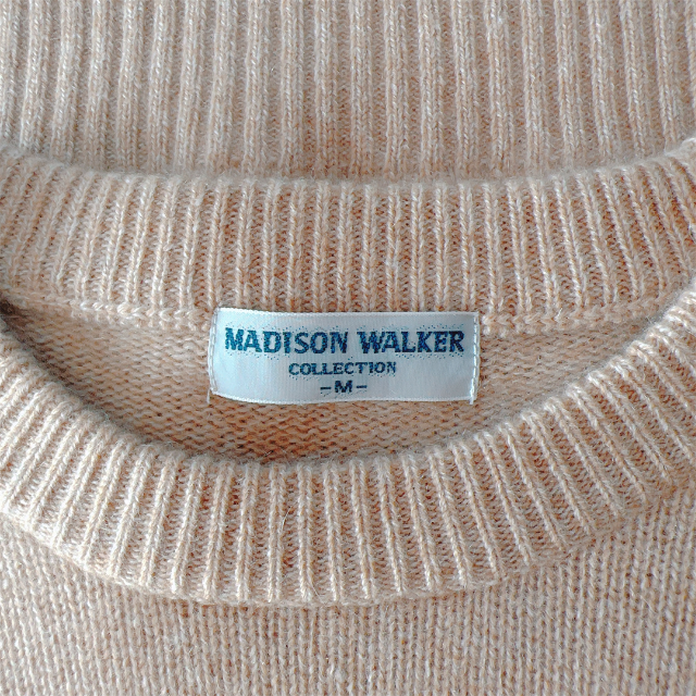 【MADISON WALKER】マディソンウォーカー カシミヤ100% ニット メンズのトップス(ニット/セーター)の商品写真