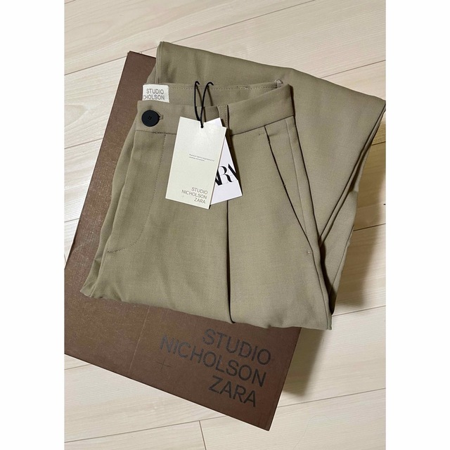 ZARA スタジオニコルソン プリーツパンツ EU 38 (US 30) 格安販売の