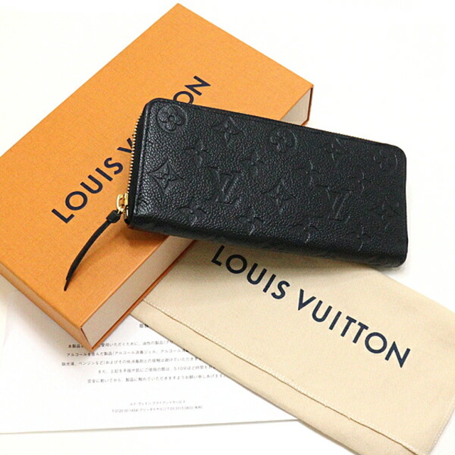 LOUIS VUITTON(ルイヴィトン)のLOUIS VUITTON ルイ・ヴィトン ポルトフォイユ・クレマンス モノグラム・アンプラント ラウンドファスナー長財布 M60171 ブラック ゴールド金具 未使用品 メンズのファッション小物(折り財布)の商品写真