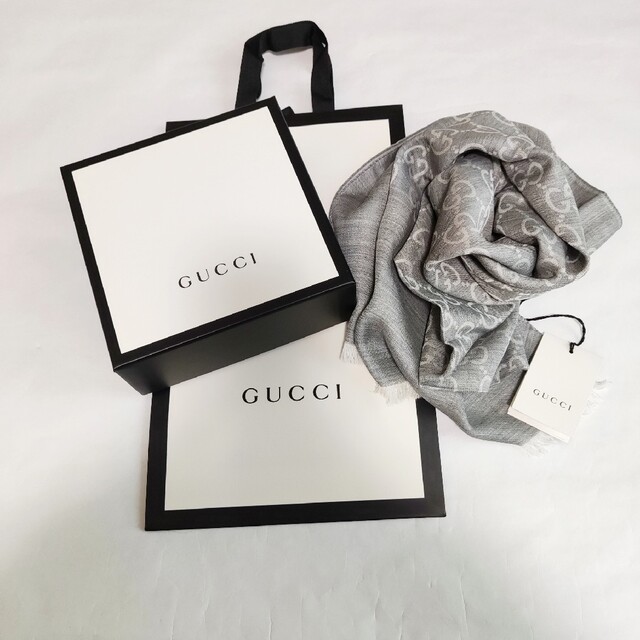 新品★GUCCI★ストール ギフトBOX付き | フリマアプリ ラクマ
