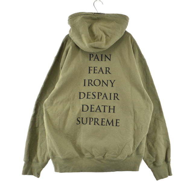 SUPREME シュプリーム 21AW The Crow Hooded Sweatshirt ザクロウ ロゴプリントフーデッドスウェットシャツ パーカー フーディー モスグリーン 1