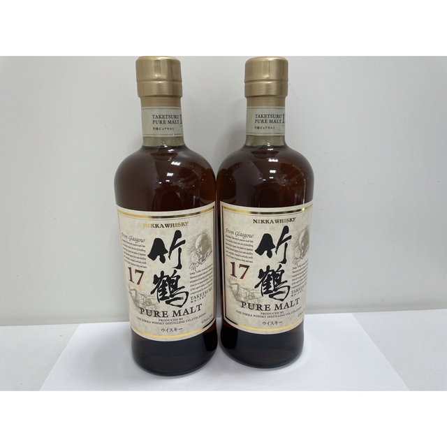 ウイスキーニッカ　竹鶴17年　ピュアモルト　700ml  ✖️2本セット