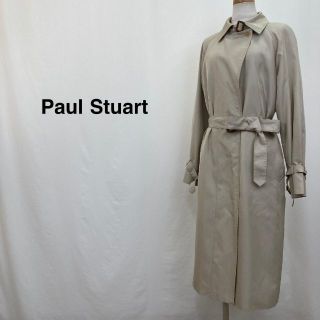 ポールスチュアート(Paul Stuart)のPaul Stuart 比翼ロングトレンチコート ベージュ レディース(トレンチコート)