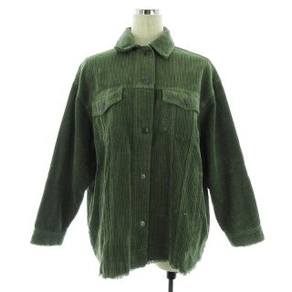 ザラ(ZARA)のザラ OUTERWEAR CPOジャケット ステンカラー コーデュロイ XS 緑(その他)