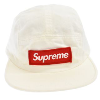 シュプリーム(Supreme)のSUPREME シュプリーム ボックスロゴ ジェットキャップ 帽子 ホワイト/レッド(キャップ)