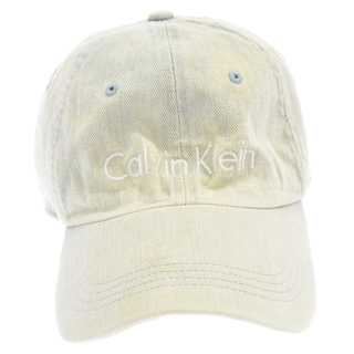 Calvin Klein カルバンクライン ロゴ刺繍 デニムキャップ 帽子 インディゴ