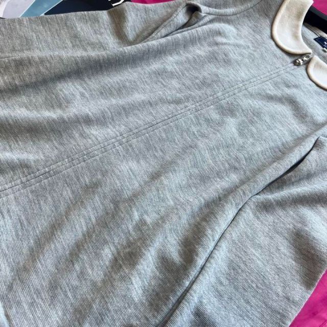 【良品】M'S GRACY コートワンピース 白襟 カメリアチャーム 38