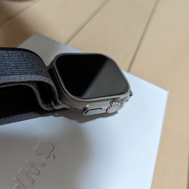 Apple Watch(アップルウォッチ)のApple Watch ULTRA 49mm チタニウム オレンジアルパイン S スマホ/家電/カメラのスマートフォン/携帯電話(その他)の商品写真