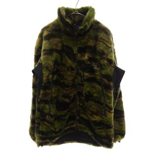 ザノースフェイス(THE NORTH FACE)のTHE NORTH FACE PURPLE LABEL ノースフェイスパープルレーベル Camoflage Fur Field Jacket タイガーカモフラージュ柄フェイクファーフィールドジャケット グリーン NP2967N(フライトジャケット)