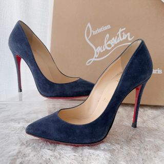 クリスチャンルブタン(Christian Louboutin)のクリスチャンルブタン　ハイヒール　パンプス　サンダル　靴　スエードレザー　美品(ハイヒール/パンプス)