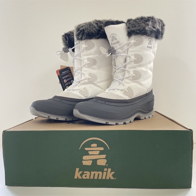 Kamik - カミック モーメンタム3 ホワイト女性25cm 新品 スノーブーツ